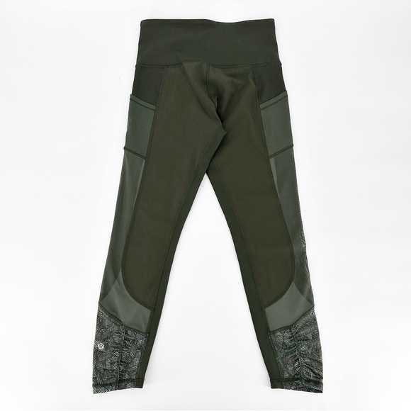 Lululemon High Times Pant *Luxtreme Mesh size 8 Gator Green - Picture 6 of 7